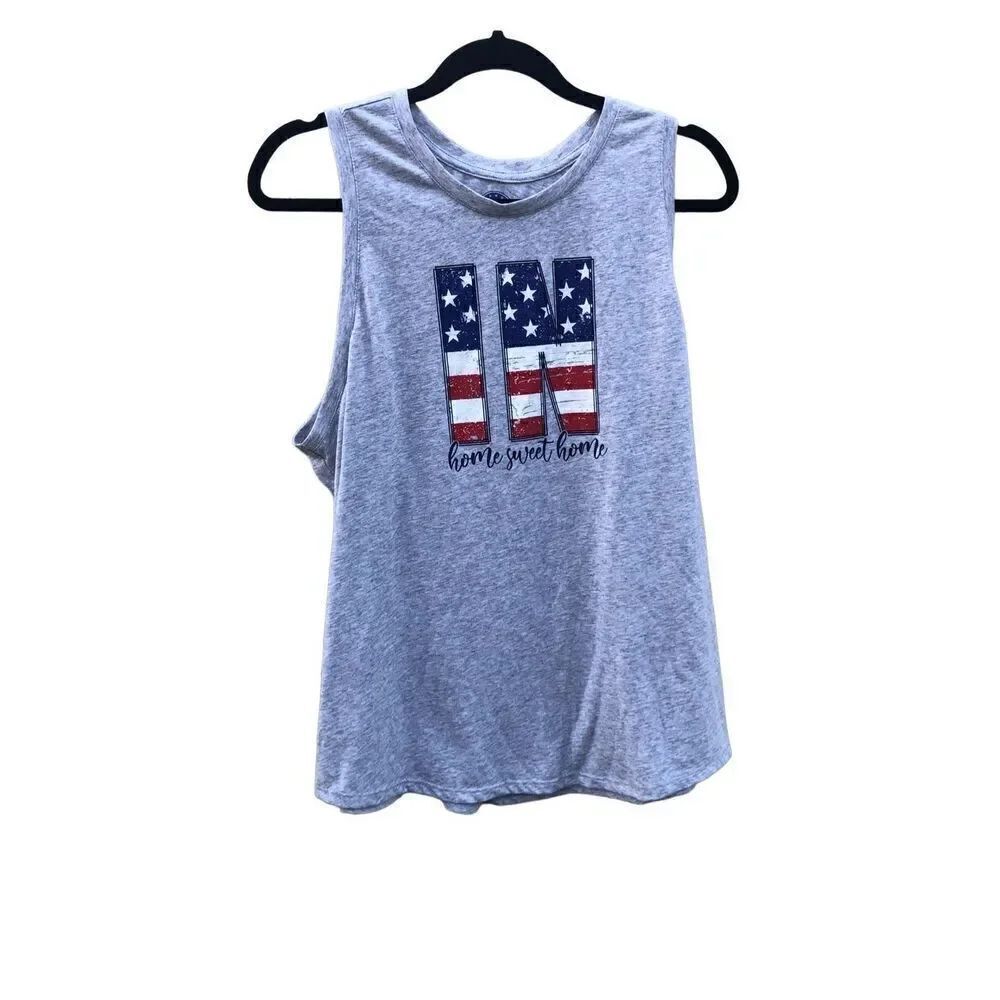 Home Free Indiana Home Sweet Home Americana Tank Size XL